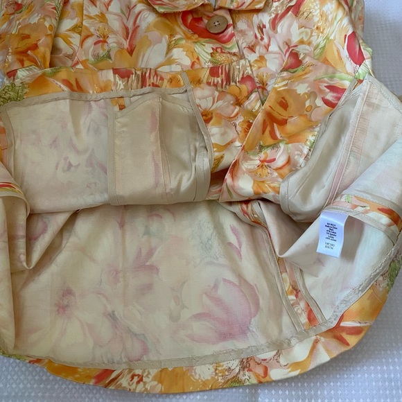 Coldwater Creek Spring Suit blazer Dress Casual size S, floral print. - Picture 14 of 15